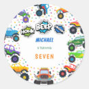 Search for monster birthday stickers Truck