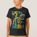 Search for happy 5th tshirts Dinosaur