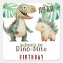 Search for dinosaur 1st birthday stickers Prehistoric