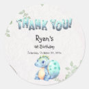 Search for baby birthday stickers Dinosaur