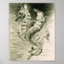 Search for mermaid ocean seahorse posters Whimsical