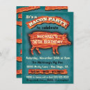 Search for bacon party invitations Breakfast