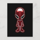 Search for space man postcards Alien