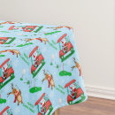 Search for whimsical tablecloths Santa