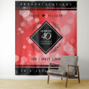 Search for 40th anniversary party decor Ruby red
