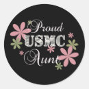 Search for proud aunt stickers Marine