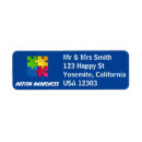Search for autism return address labels Awareness