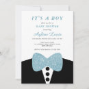 Search for tuxedo baby shower invitations Blue