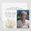 Search for tulips funeral invitations In loving memory