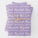 Search for purple birthday wrapping paper Script