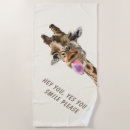 Search for funny beach towels Giraffe