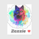 Search for psychedelic animal stickers Cat