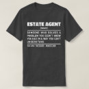 Search for real estate agent funny tshirts Job