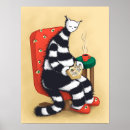 Search for cat reading book posters Bookworm