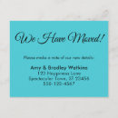 Search for turquoise 4x5 invitations Change of address