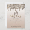 Search for gold glitter engagement party invitations Engaged