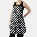 Search for black and white polka dot aprons Chef