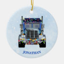 Search for 18 wheeler christmas tree decorations Semi