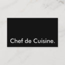Search for cuisines business cards Cook