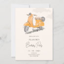 Search for scooter birthday invitations Retro