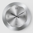 Search for stainless steel clocks Metallic