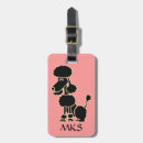 Search for poodle luggage tags Black
