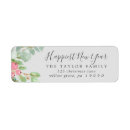 Search for holly berries return address labels Elegant christmas