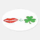 Search for luck oval stickers Shamrock