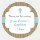 Search for burlap stickers Baptism