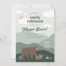 Search for mama bear invitations We can bearly wait