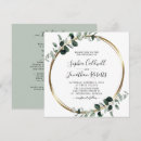 Search for sage square wedding invitations Qr code