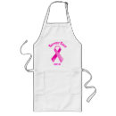 Search for breast cancer pink ribbon aprons Survivor