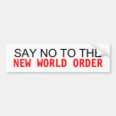 Search for new world order bumper stickers Globalism