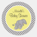 Search for yellow elephant stickers Baby shower