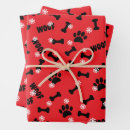 Search for puppy christmas wrapping paper Black