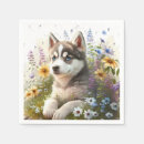 Search for white siberian husky Floral