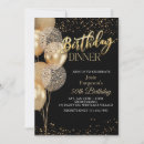 Search for dinner party invitations Black and gold