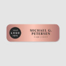 Search for rose gold name tags Company
