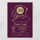 Search for maroon birthday invitations Burgundy