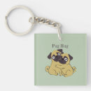 Search for hugs key rings Pug