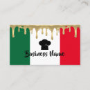 Search for italian flag business cards Pizza