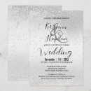 Search for sparkle wedding invitations White