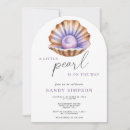 Search for pearl baby shower invitations Watercolor