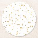 Search for gold confetti coasters Girly