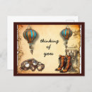 Search for steampunk goggles postcards Hot air balloon
