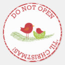 Search for do not open stickers Xmas