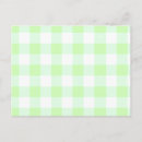 Search for green gingham postcards Cute