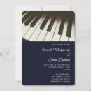 Search for classical music wedding invitations Black and white
