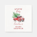 Search for red truck christmas napkins Winter