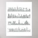 Search for minimalist travel posters Skyline